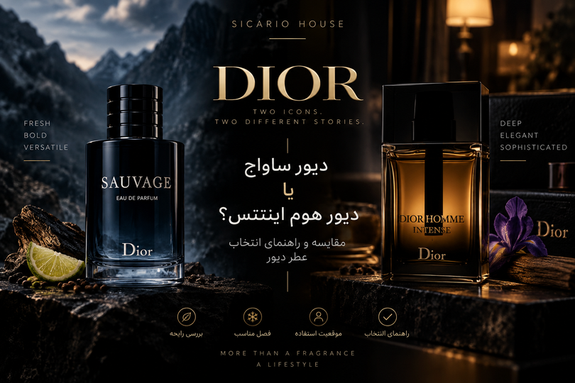 دیور ساواج یا دیور هوم اینتنس؟ مقایسه و راهنمای انتخاب عطر Dior